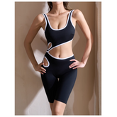Yoga Pilates Cut Out Fitted Bodysuit Activewear